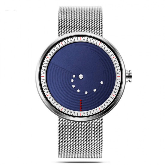 SINOBI 9768 Ultrathin Space-time Creative Watches Fashionable Stainless Steel Strap Quartz Watch