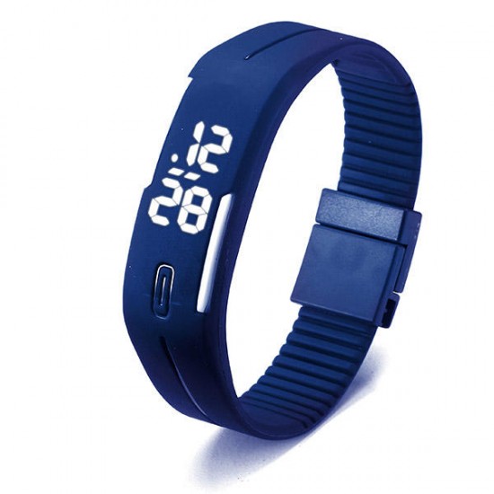 B4A Unisex Casual 3 Colors LED Rectangle Sport Digital Bracelet Watch