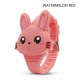 Deffrun Flip Cover Cartoon Student Kid Watch LED Display Cute Style Rubber Digital Watch