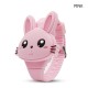 Deffrun Flip Cover Cartoon Student Kid Watch LED Display Cute Style Rubber Digital Watch