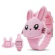 Deffrun Flip Cover Cartoon Student Kid Watch LED Display Cute Style Rubber Digital Watch Deffrun Flip Cover Cartoon Student Kid Watch LED Display Cute Style Rubber Digital Watch