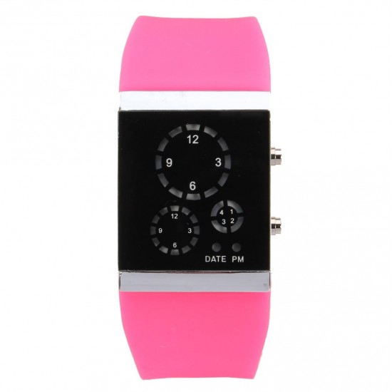 Fashion Men Women Unisex Digital LED Life Waterproof Sports Wrist Watch