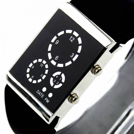 Fashion Men Women Unisex Digital LED Life Waterproof Sports Wrist Watch
