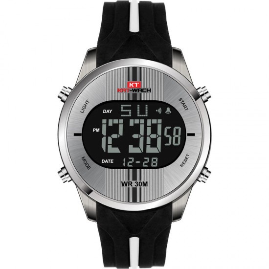 KAT-WACH KT716 Digital Watch Fashion Silicone Stopwatch Waterproof Watch Alarm Outdoor Sport Watch