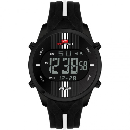 KAT-WACH KT716 Digital Watch Fashion Silicone Stopwatch Waterproof Watch Alarm Outdoor Sport Watch KAT-WACH KT716 Digital Watch Fashion Silicone Stopwatch Waterproof Watch Alarm Outdoor Sport Watch