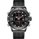 NAVIFORCE 9153 Waterproof Dual Display Watch Calendar Full Steel Business Men Digital Watch