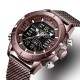NAVIFORCE 9153 Waterproof Dual Display Watch Calendar Full Steel Business Men Digital Watch NAVIFORCE 9153 Waterproof Dual Display Watch Calendar Full Steel Business Men Digital Watch