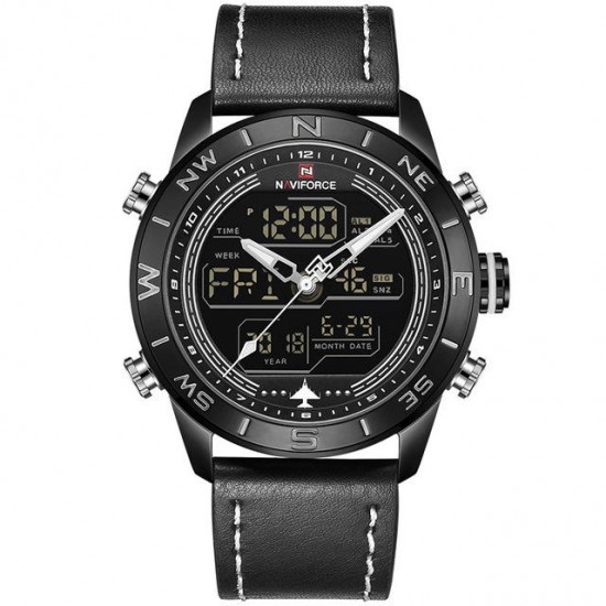 NAVIFORCE NF9144 Water Resistant LED Dual Display Watch Chronograph Digital Watch NAVIFORCE NF9144 Water Resistant LED Dual Display Watch Chronograph Digital Watch
