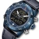 NAVIFORCE NF9144 Water Resistant LED Dual Display Watch Chronograph Digital Watch NAVIFORCE NF9144 Water Resistant LED Dual Display Watch Chronograph Digital Watch