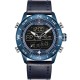 NAVIFORCE NF9144 Water Resistant LED Dual Display Watch Chronograph Digital Watch