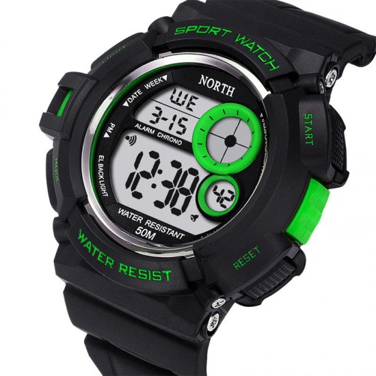 NORTH 2002 Sport Watch Men Waterproof LED Military Student Digital Watch NORTH 2002 Sport Watch Men Waterproof LED Military Student Digital Watch