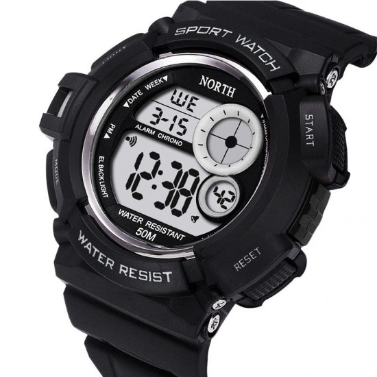 NORTH 2002 Sport Watch Men Waterproof LED Military Student Digital Watch NORTH 2002 Sport Watch Men Waterproof LED Military Student Digital Watch