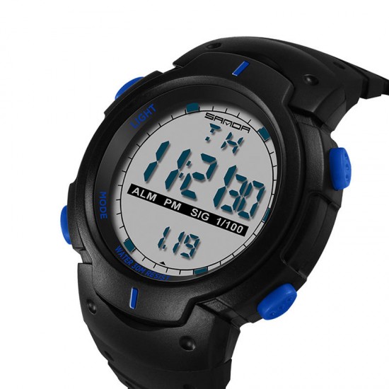 SANDA 269 Digital Watch Luminous Motion Timing Stopwatch Calendar Alarm Watch Outdoor Sport Watch