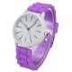 Casual Jelly Colors Silicone Band Analog Women Wrist Watch