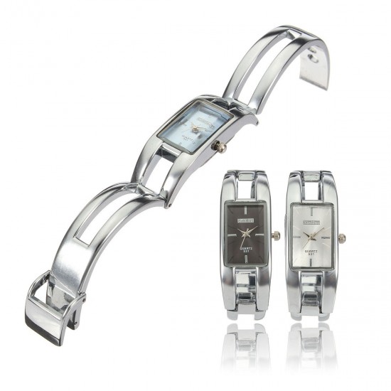 Fashion Women Lady Alloy Band Bracelet Bangle Rectangle Dial Quartz Wrist Watch Fashion Women Lady Alloy Band Bracelet Bangle Rectangle Dial Quartz Wrist Watch