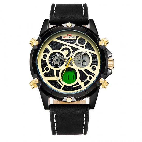 KAT-WACH KT712 Men Watch Dual Display Military Sport LED Male Digital Wrist Watch KAT-WACH KT712 Men Watch Dual Display Military Sport LED Male Digital Wrist Watch