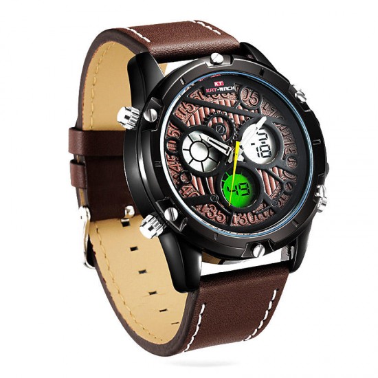 KAT-WACH KT712 Men Watch Dual Display Military Sport LED Male Digital Wrist Watch KAT-WACH KT712 Men Watch Dual Display Military Sport LED Male Digital Wrist Watch
