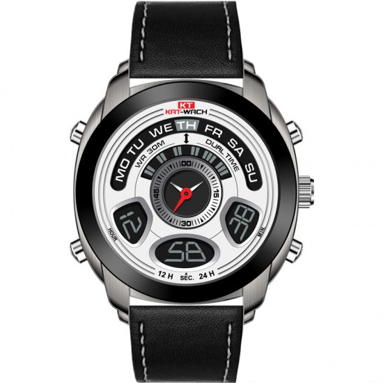 KAT-WACH KT713 Dual Display Digital Watch Fashion Men Chronograph Luminous Sport Watch KAT-WACH KT713 Dual Display Digital Watch Fashion Men Chronograph Luminous Sport Watch