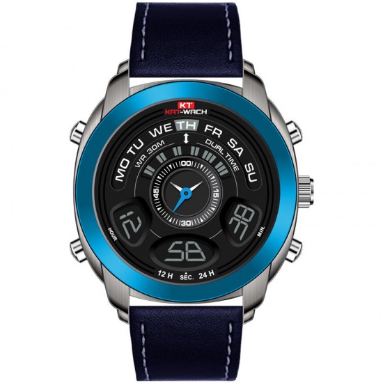 KAT-WACH KT713 Dual Display Digital Watch Fashion Men Chronograph Luminous Sport Watch KAT-WACH KT713 Dual Display Digital Watch Fashion Men Chronograph Luminous Sport Watch