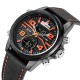 KAT-WACH KT715 Dual Display Digital Watch Large Numbers Leather Chronograph Men Outdoor Sport Watch