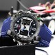 KAT-WACH KT717 Dual Display Digital Watch Cozy Silicone Strap Luminous Chronograph Men Sport Watch