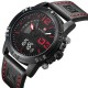 NAVIFORCE 9095 Fashion Sports Men Watch Casual Leather Band Sports Dual Movement Wristwatch NAVIFORCE 9095 Fashion Sports Men Watch Casual Leather Band Sports Dual Movement Wristwatch
