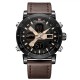NAVIFORCE 9132 Dual Display Digital Watch Men Luminous Calendar Watch Leather Strap Watch NAVIFORCE 9132 Dual Display Digital Watch Men Luminous Calendar Watch Leather Strap Watch