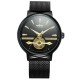 427 Business Style Men Watch 3D Scale Design Stainless Steel Strap Automatic Mechanical Watch