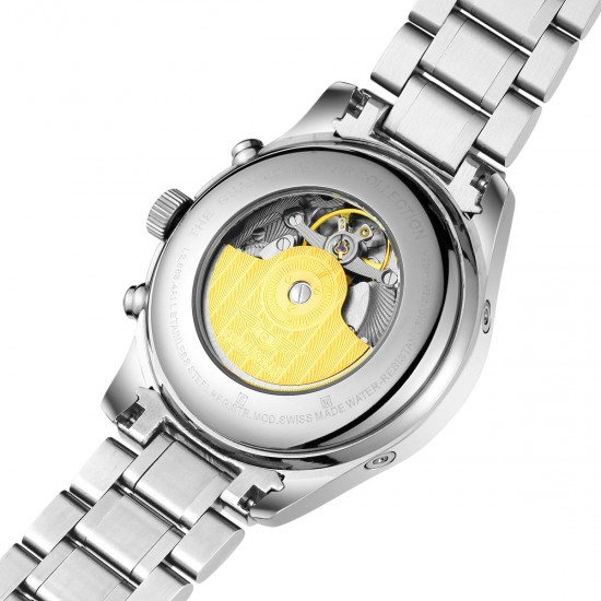 GUANQIN GQ20022 Moon Phase Calendar Automatic Mechanical Watch Stainless Steel Men Watch