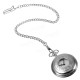 Antique Style Stainless Steel Silver Tone Quartz Pocket Watch Chain Antique Style Stainless Steel Silver Tone Quartz Pocket Watch Chain
