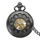 DEFFRUN Antique Steampunk Hollow Mechanical Pendant Pocket Watch DEFFRUN Antique Steampunk Hollow Mechanical Pendant Pocket Watch
