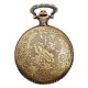 DEFFRUN Big Auspicious Fish Brown Restro Quartz Pocket Watch DEFFRUN Big Auspicious Fish Brown Restro Quartz Pocket Watch