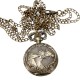 DEFFRUN Bronze 3 Horse Engrave Quartz Pocket Watch Necklace