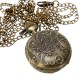 DEFFRUN Bronze 3 Horse Engrave Quartz Pocket Watch Necklace DEFFRUN Bronze 3 Horse Engrave Quartz Pocket Watch Necklace
