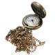 DEFFRUN Bronze 3 Horse Engrave Quartz Pocket Watch Necklace DEFFRUN Bronze 3 Horse Engrave Quartz Pocket Watch Necklace