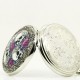 DEFFRUN Creative Rose Skull head Silver Quartz Pocket Watch Antique Pendant DEFFRUN Creative Rose Skull head Silver Quartz Pocket Watch Antique Pendant