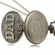 DEFFRUN Dad Pattern Antique Bronze Quartz Pocket Watch with Necklace Men Fob Pendant Watches DEFFRUN Dad Pattern Antique Bronze Quartz Pocket Watch with Necklace Men Fob Pendant Watches