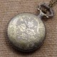 DEFFRUN Dad Pattern Antique Bronze Quartz Pocket Watch with Necklace Men Fob Pendant Watches