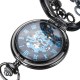 DEFFRUN Elegant Blue Needle Full Steel Mechanical Pocket Watch DEFFRUN Elegant Blue Needle Full Steel Mechanical Pocket Watch