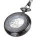 DEFFRUN Elegant Blue Needle Full Steel Mechanical Pocket Watch DEFFRUN Elegant Blue Needle Full Steel Mechanical Pocket Watch
