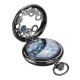 DEFFRUN Elegant Blue Needle Full Steel Mechanical Pocket Watch DEFFRUN Elegant Blue Needle Full Steel Mechanical Pocket Watch