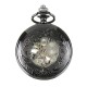 DEFFRUN Elegant Blue Needle Full Steel Mechanical Pocket Watch DEFFRUN Elegant Blue Needle Full Steel Mechanical Pocket Watch