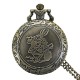 DEFFRUN Fashion Rabbit Pattern Necklace Chain Quartz Pocket Watch DEFFRUN Fashion Rabbit Pattern Necklace Chain Quartz Pocket Watch