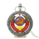 DEFFRUN Fashion Soviet Sickle Hammer Silver Quartz Pocket Watch Pendant Necklace DEFFRUN Fashion Soviet Sickle Hammer Silver Quartz Pocket Watch Pendant Necklace