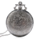 DEFFRUN Fashion Train Carved Openable Hollow Steampunk Pocket Watch Charming Necklace Quartz Watch