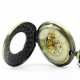 DEFFRUN Fashion Zodiac Roman Numerals Machanical Pocket Watch Creative Pendant Necklace