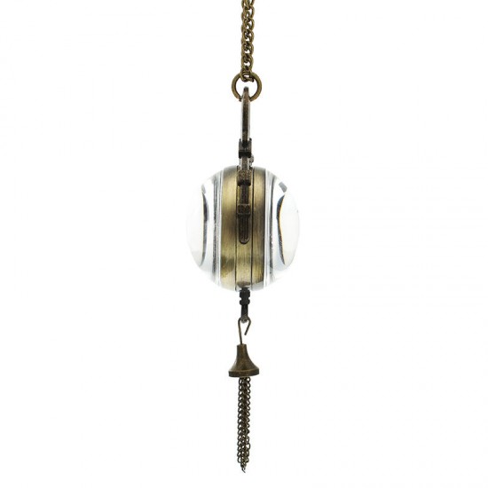 DEFFRUN Vintage Big Bells Roman Number Chain Retro Pocket Watch DEFFRUN Vintage Big Bells Roman Number Chain Retro Pocket Watch