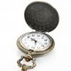 DEFFRUN Vintage Big Ben Pattern Bronze Quartz Pocket Watch