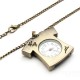 DEFFRUN Vintage Bronze Lovely T-shirt Design Necklace Pocket Watch DEFFRUN Vintage Bronze Lovely T-shirt Design Necklace Pocket Watch