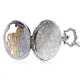 Deffrun Vintage Style Silver Case Unisex Watch 3D Design Cover Pocket Watches Deffrun Vintage Style Silver Case Unisex Watch 3D Design Cover Pocket Watches